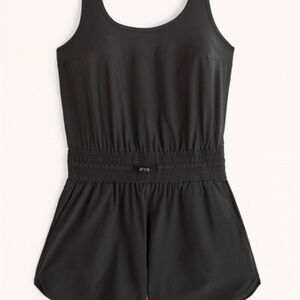 Abercrombie black Traveler Romper - Size Large Tall